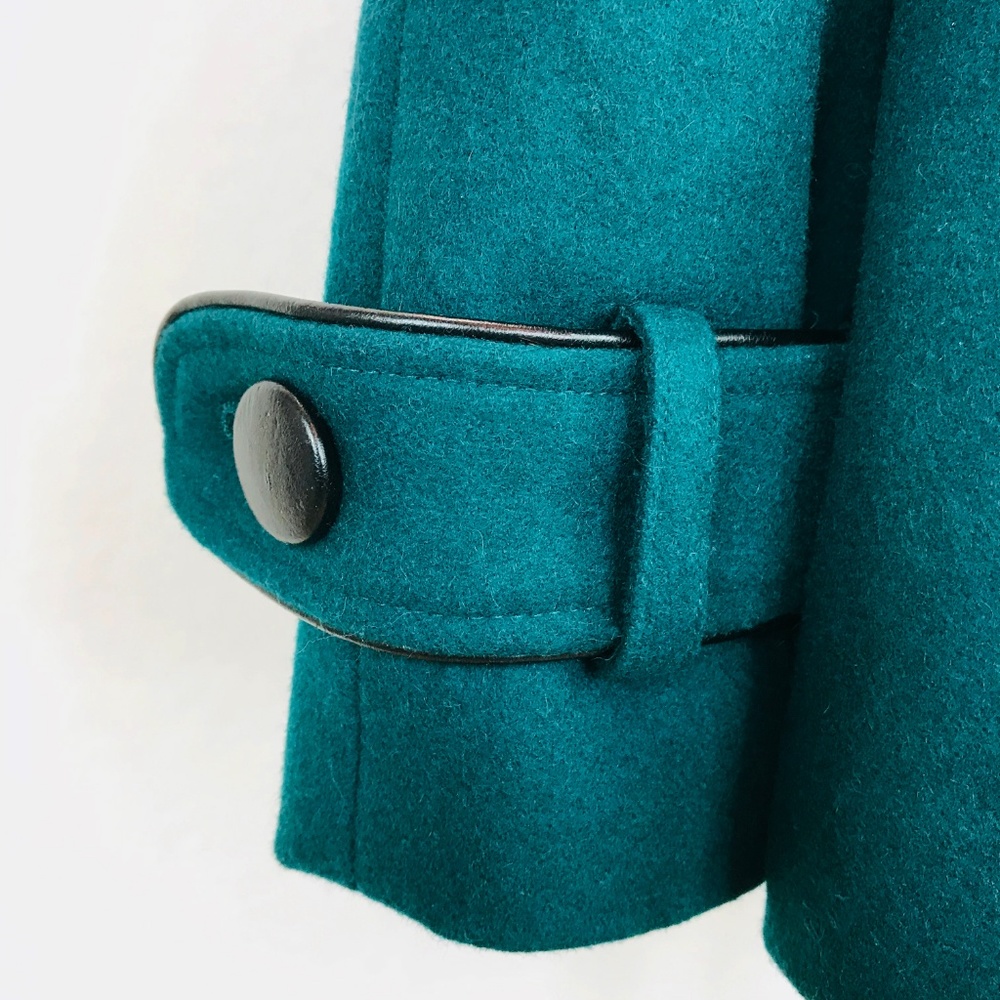 Steve Madden Hooded Wool Toggle Closure Pea Coat M - Picture 3 of 6